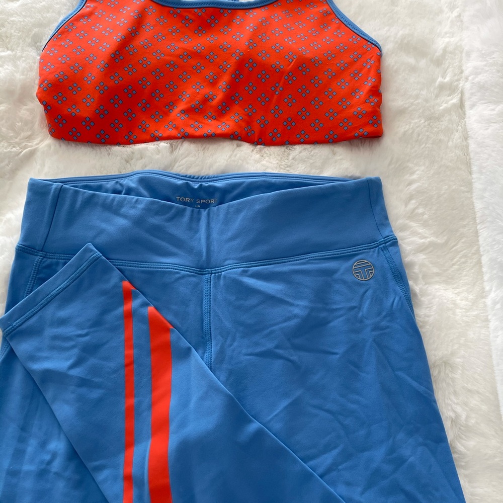Tory Burch Sport leggings and sports bra /tank L